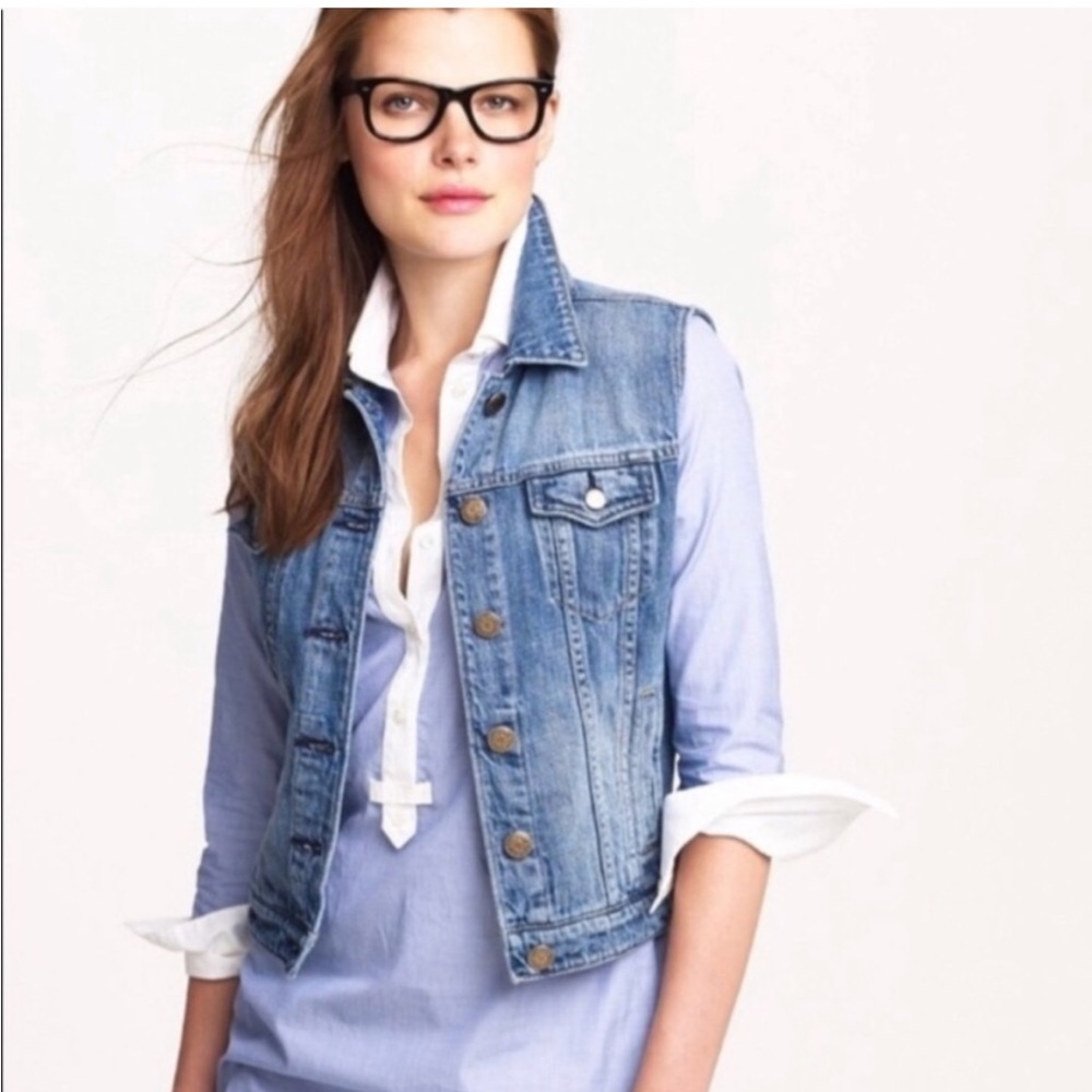 J Crew - B Miller Stone Wash Denim Vest
